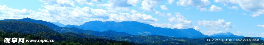 全景山川美景