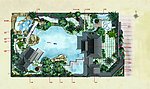 园林景观彩色平面图