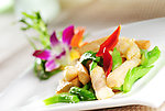 玉兰鲍菇炒花鱼