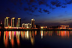 株洲河西夜景