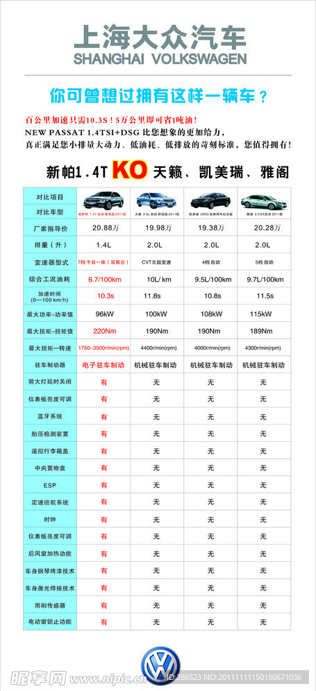 上海大众车型对比广告