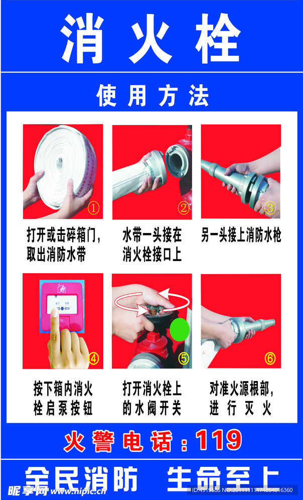 消火栓使用方法