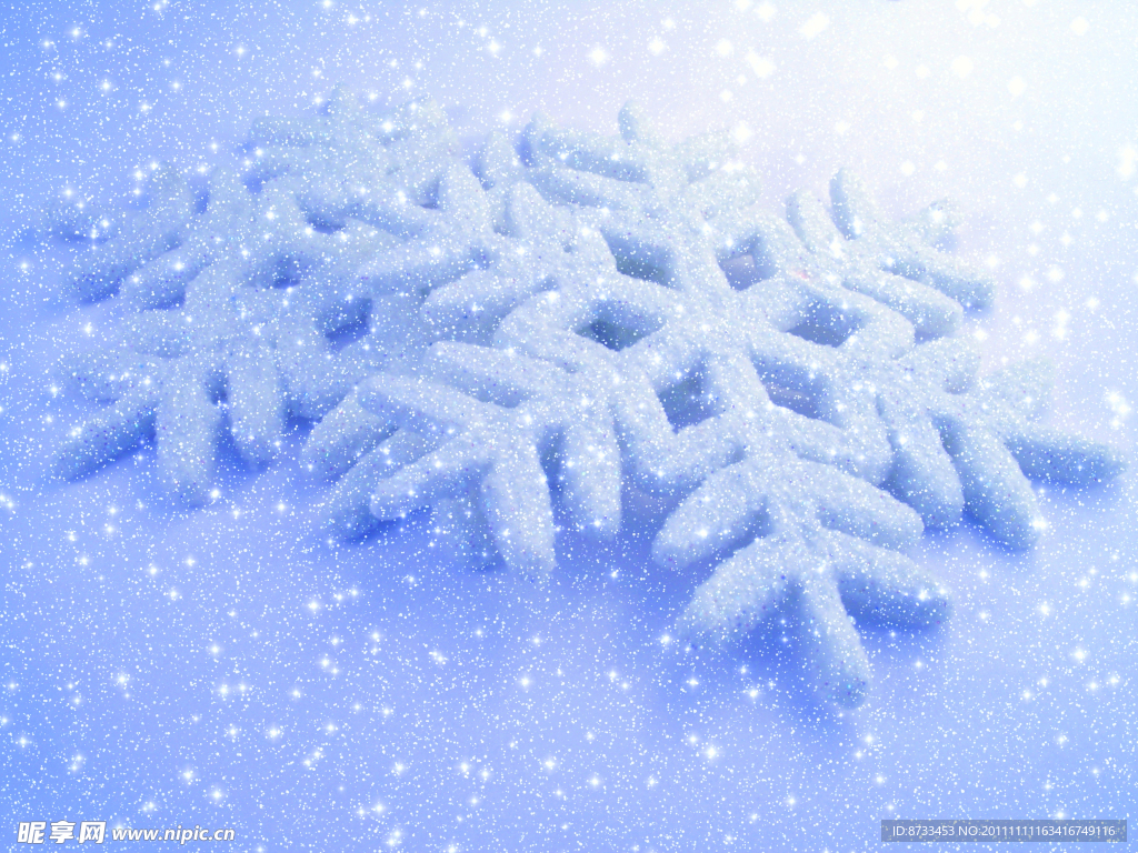 雪花背景图片