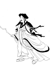紫桑翁图人物