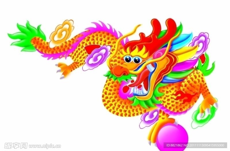 卡通中国龙