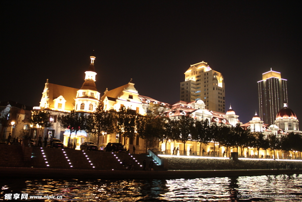 天津海河夜景