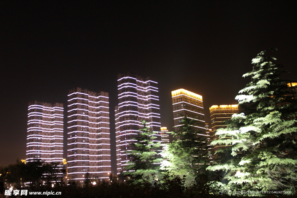 天津海河夜景