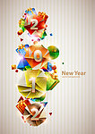 动感礼盒2012节日梦幻背景