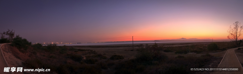 夕阳晚景