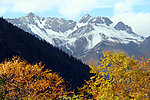 黄龙风景 雪山