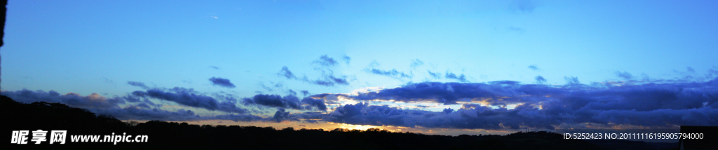 夕阳天空景色