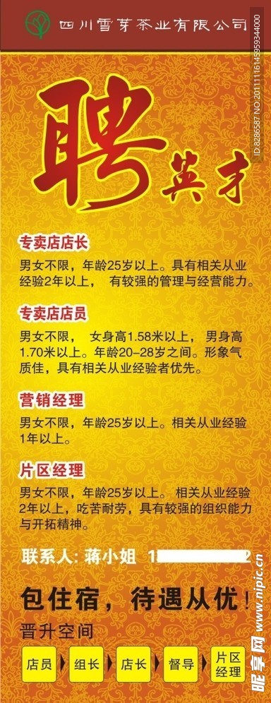 招聘展架