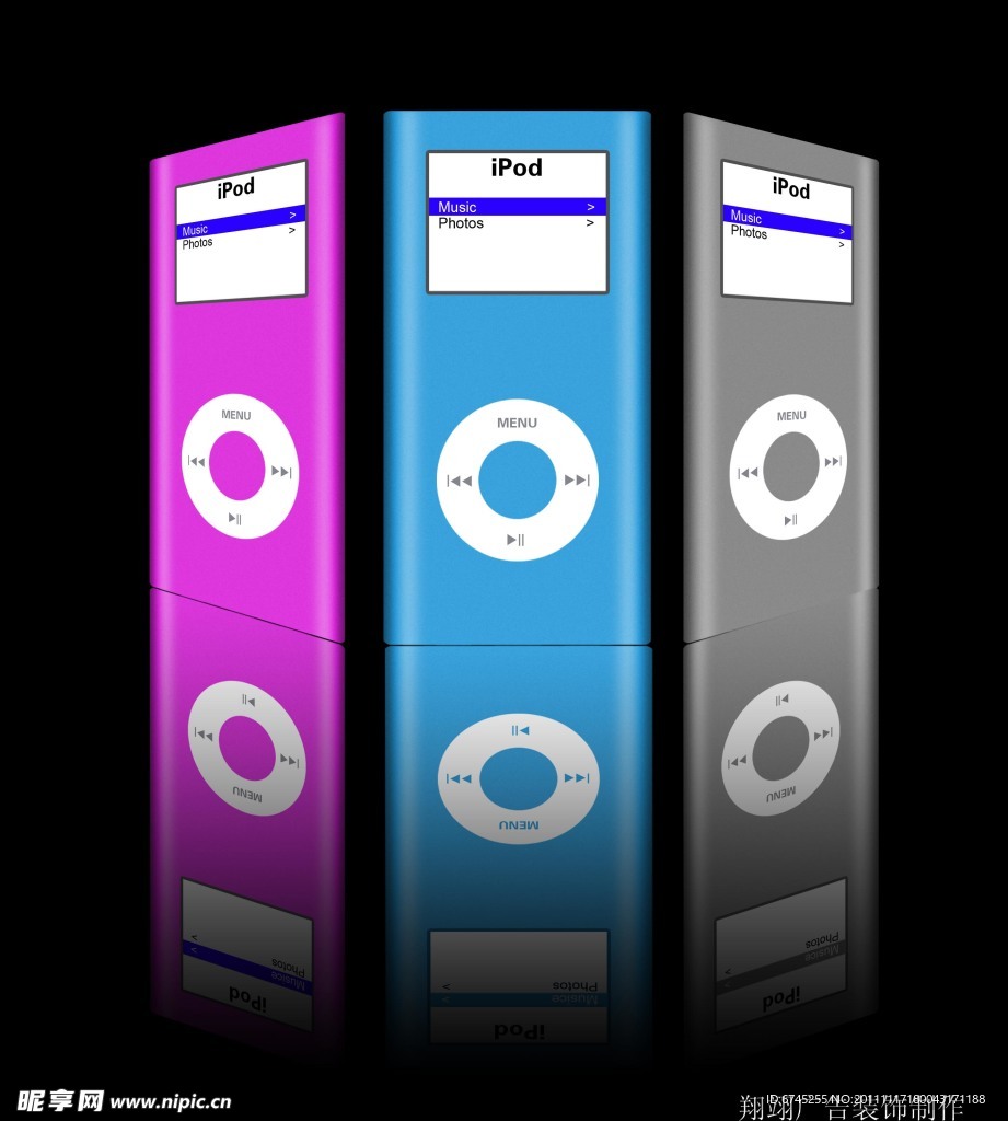 IPOD宣传画立体