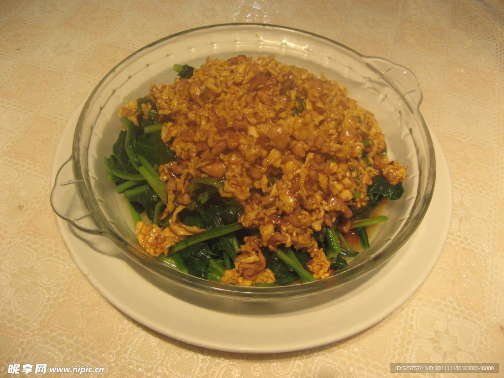 鸡酱菠菜