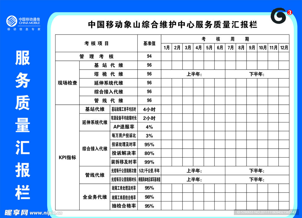 纵横象山代维工作计划及实施进度表