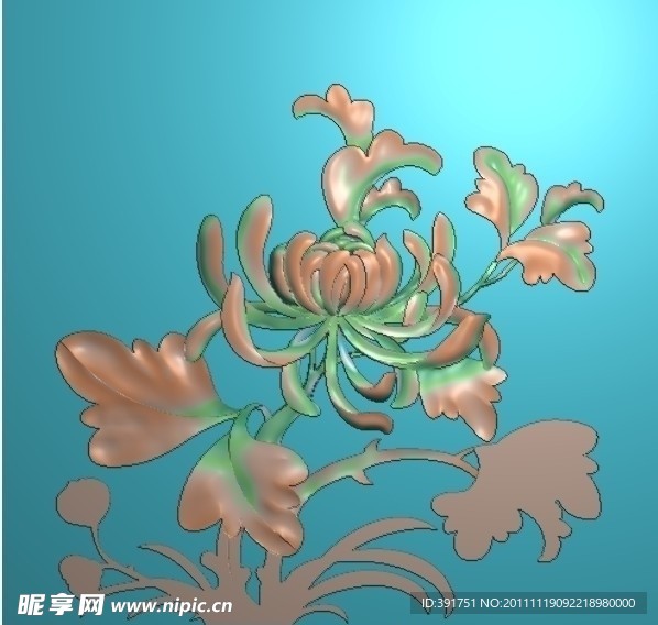 灰度图 精雕图 花