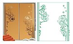 韩版冠花移门