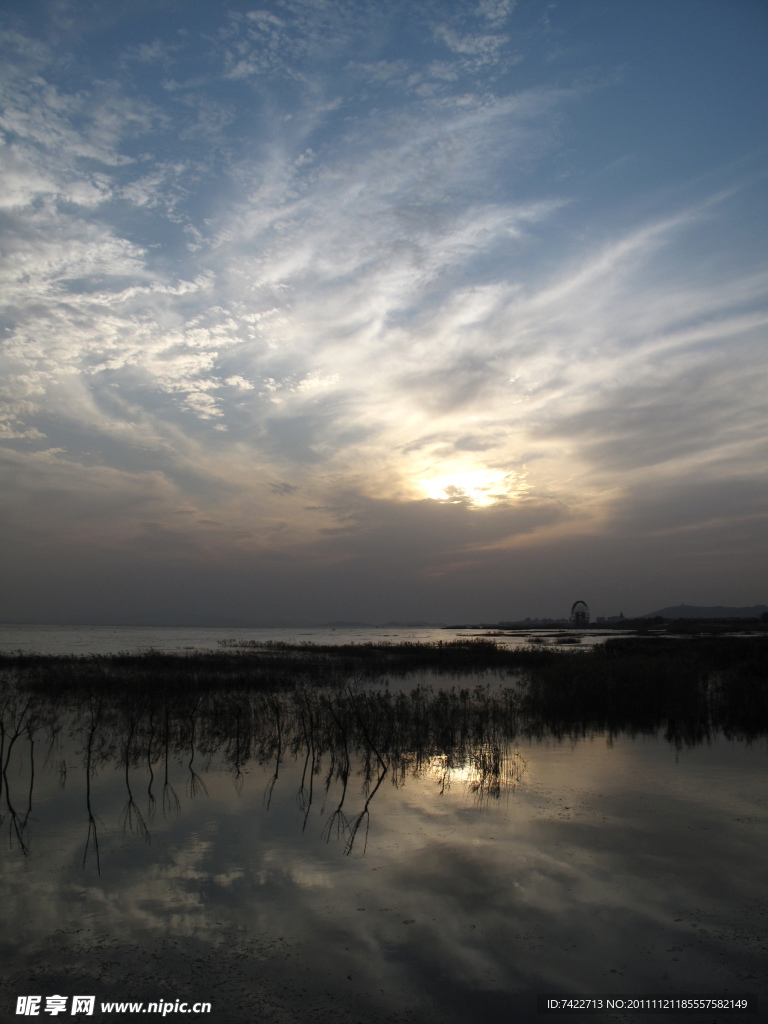 太湖晚霞