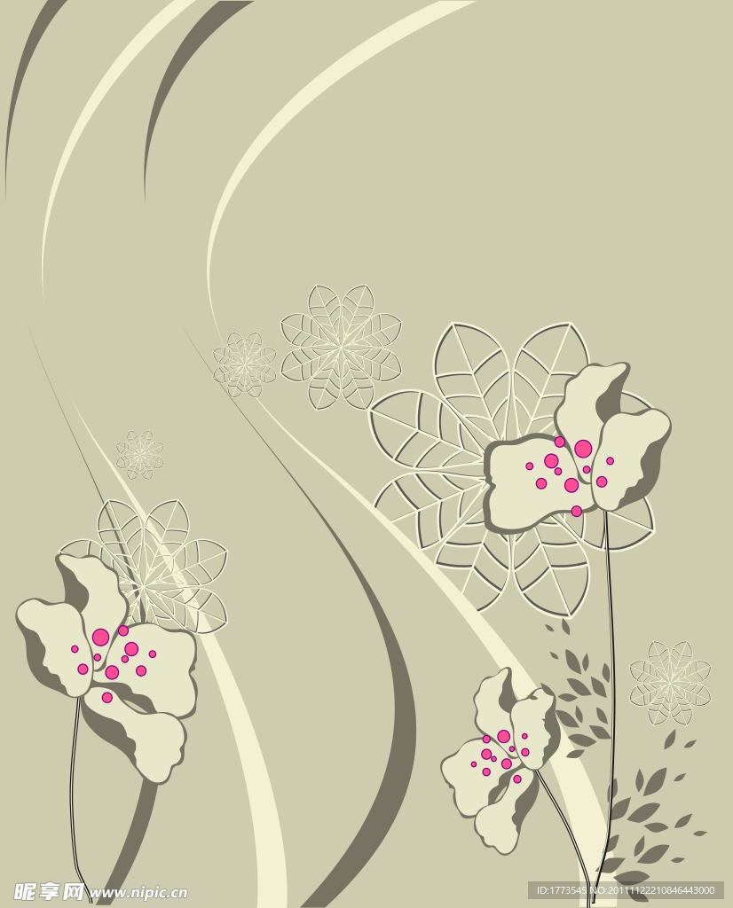 时尚花纹移门