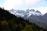 黄龙风景 雪山