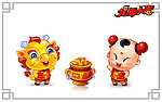 招财童子2012龙年