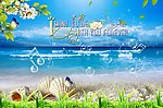 海边夏日清新海报