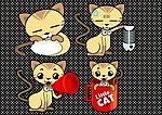 可爱卡通猫