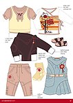 服装卡通手稿图案