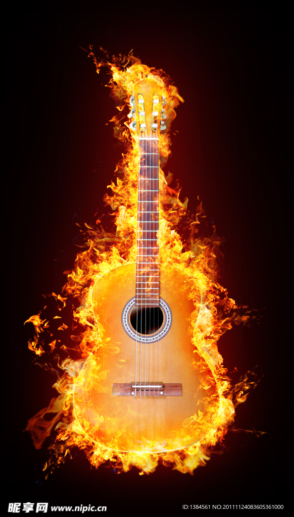 燃烧中的吉它