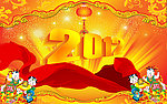 2012年春节喜庆背景