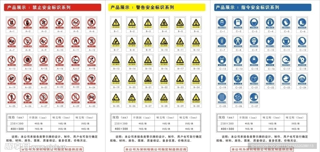 安全标识系列