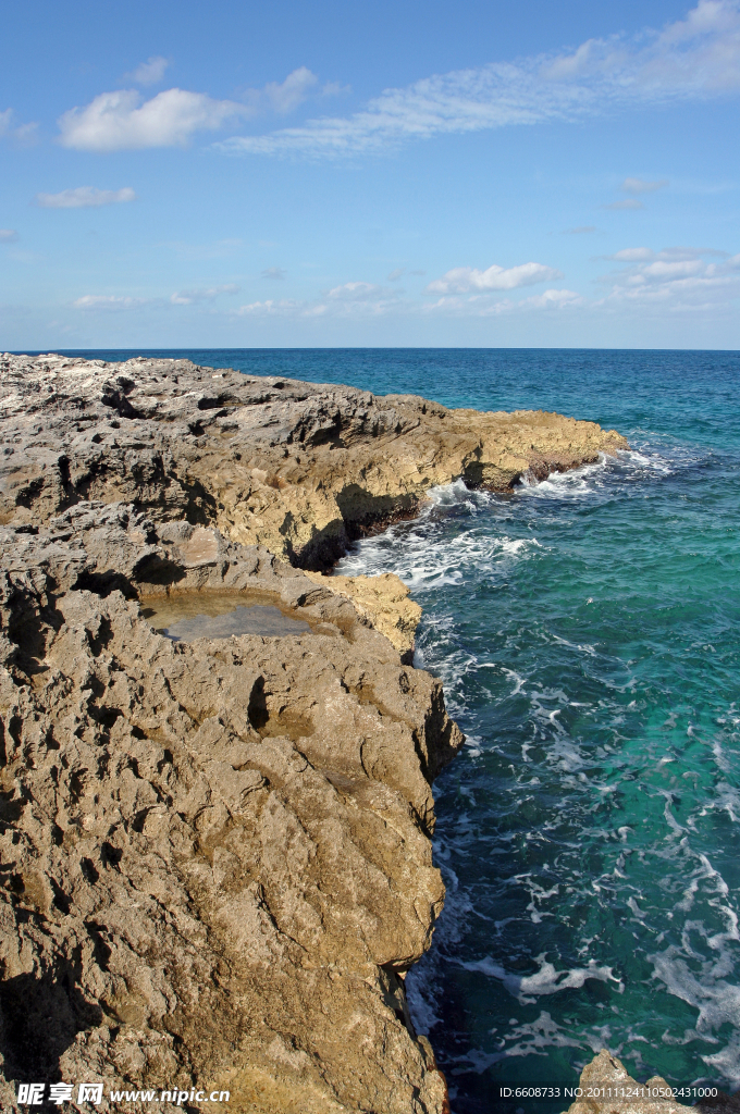 美丽大海海岸线