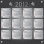 2012年日历台历