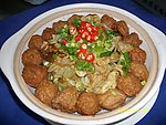 白菜丸子煲