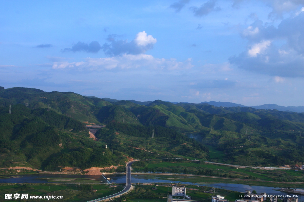 小城一景