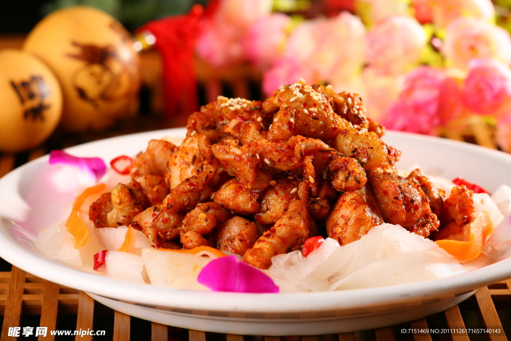 孜然香辣鸡丁