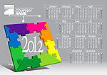 拼图2012日历