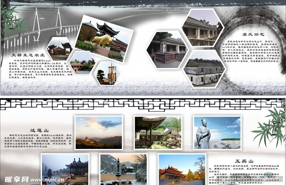 旅游展板