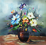 花卉 油画