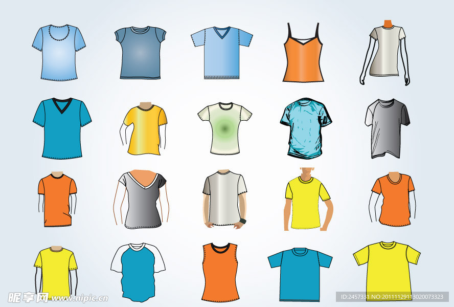 T恤矢量