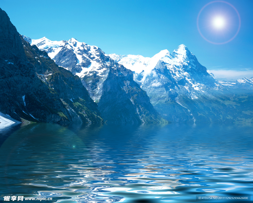 自然风景 水面倒影