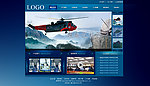 直升飞机公司psd网站模板