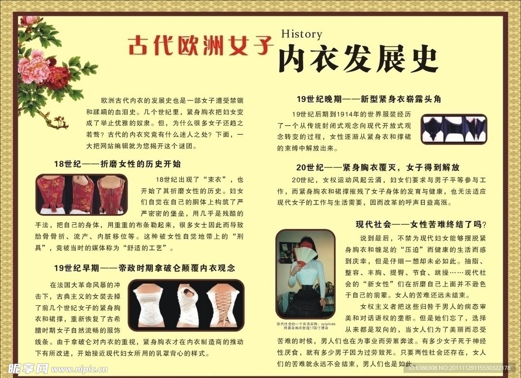 欧洲内衣发展史