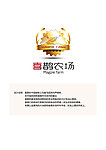 喜鹊农场标志设计