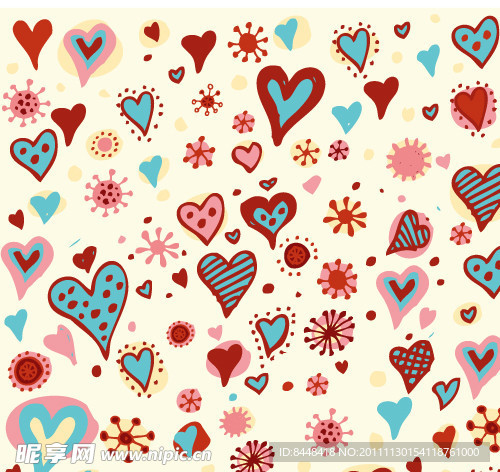 无缝花纹时尚底纹背景