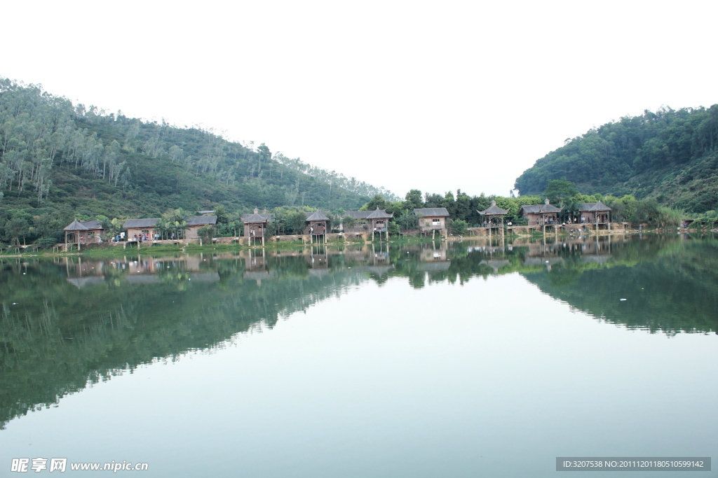 山庄 风景画