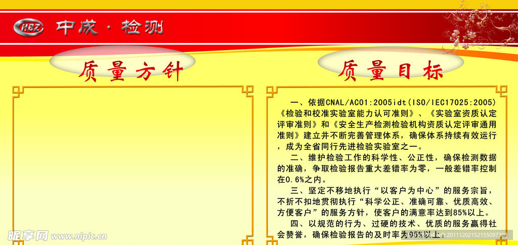 中成检测