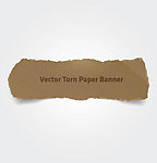 撕破的纸张横幅banner