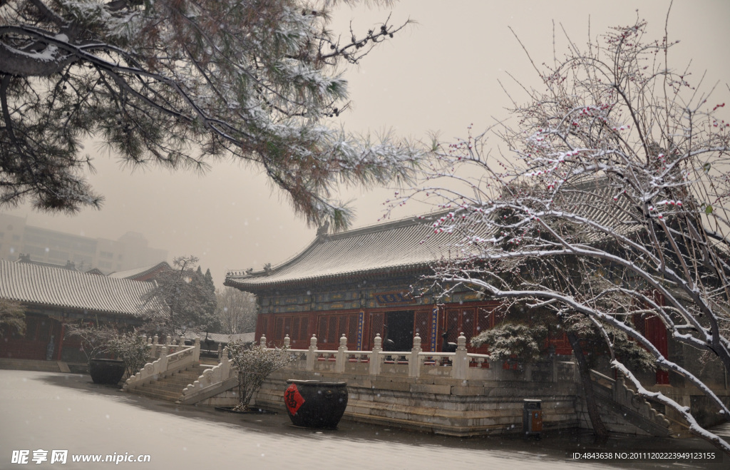 大观园雪景