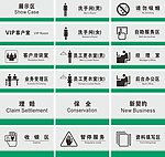 矢量科室牌
